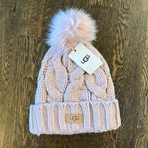 UGG Cable Knit Pom-Pom Hat